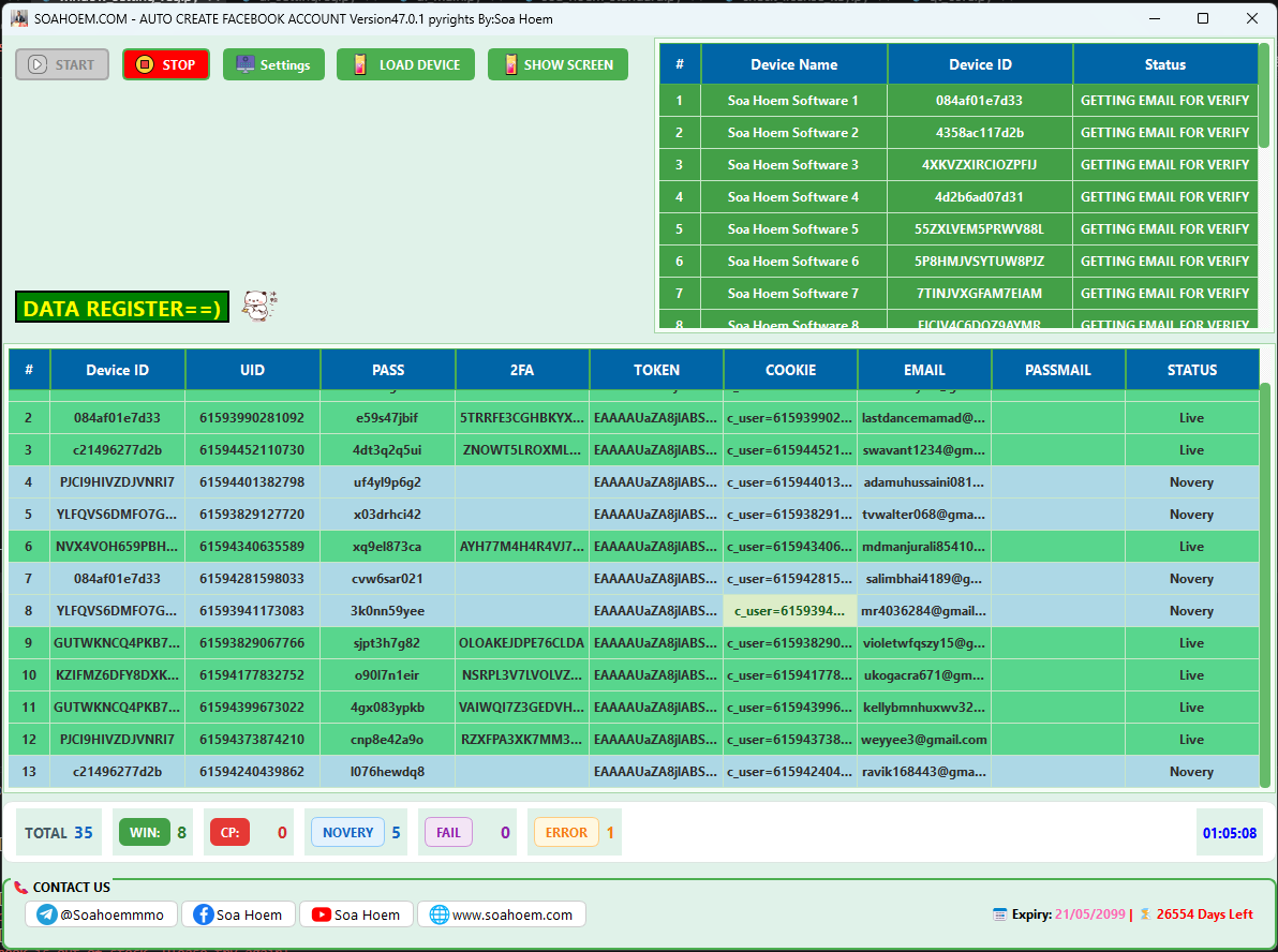 Tool Create Facebook Account 49.0.1 Update 13/09/2026